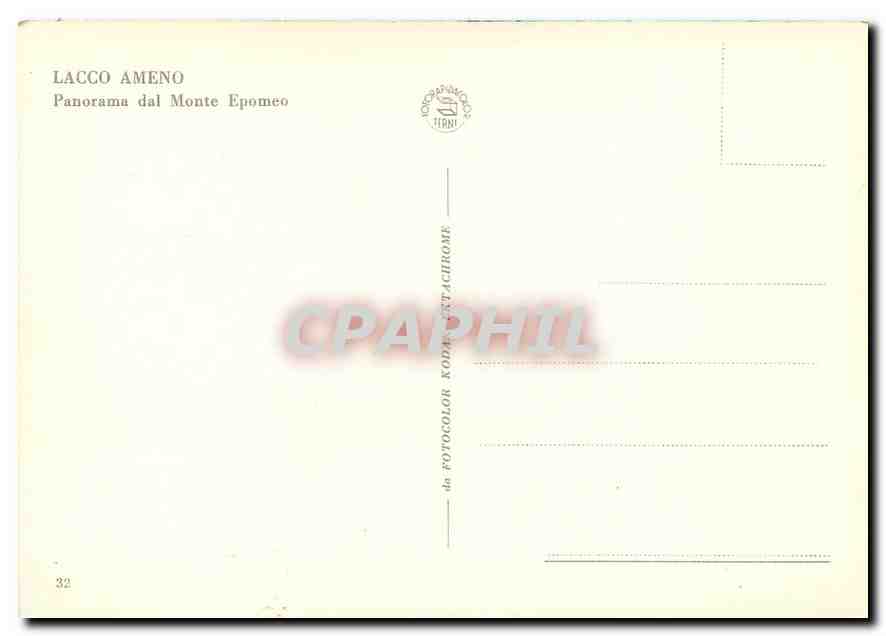 CPM Lacco Ameno Panorama dal Monte Epomeo — Rückseite