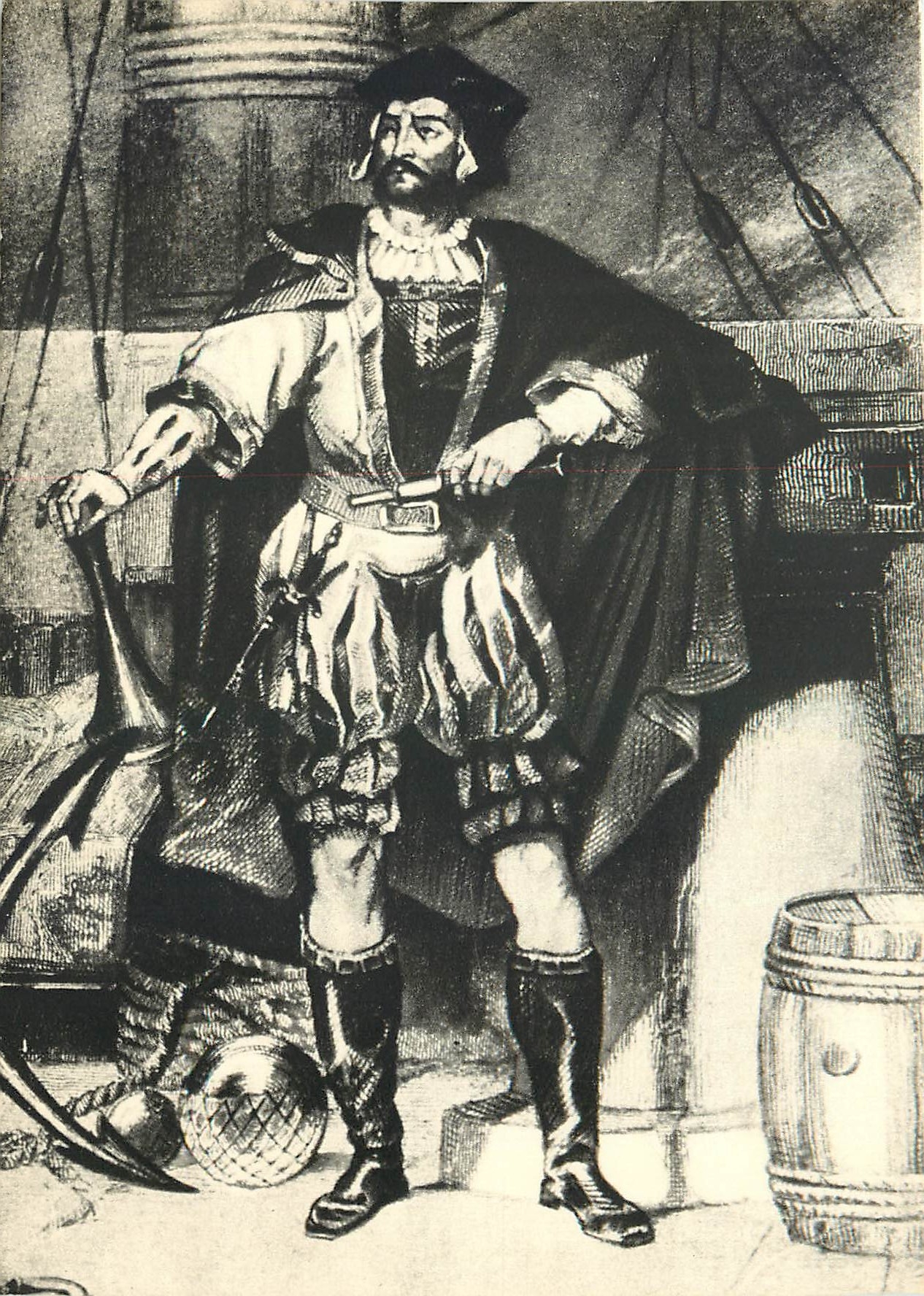 CPM Bretagne les Malouins celebres Jacques Carties (1491 1557) Decouvreur du canada