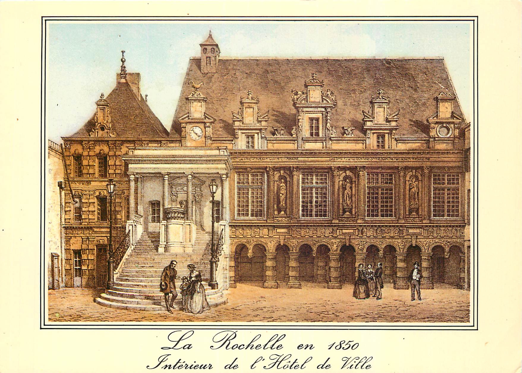 CPM La Rochelle en 1850 Interieur de l'Hotel de Ville