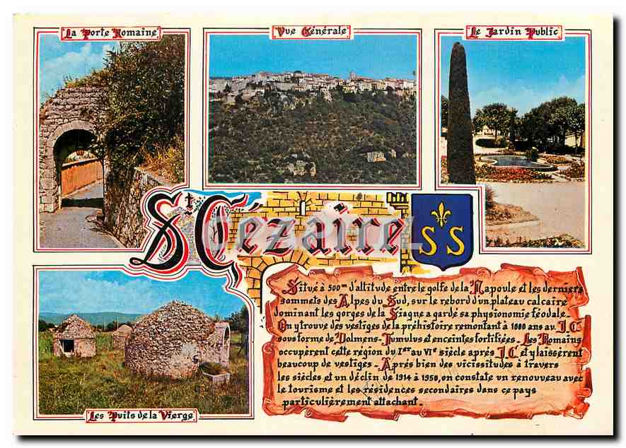 CPM Souvenir de Saint Cezaire sur Siagne (A M) alt 475 m