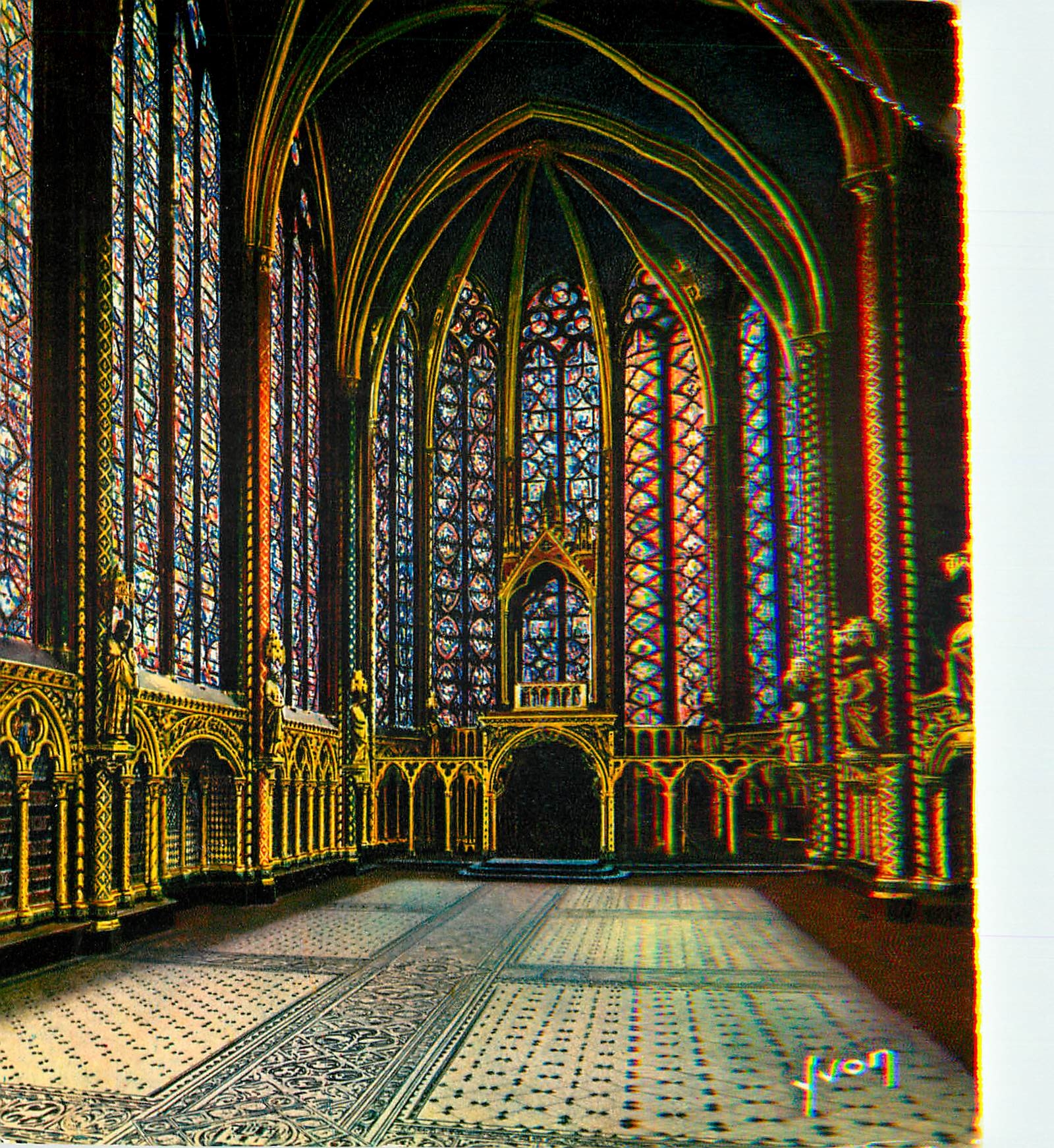 CPM Couleurs et Lumiere de France Paris Interieur de la Sainte Chapelle