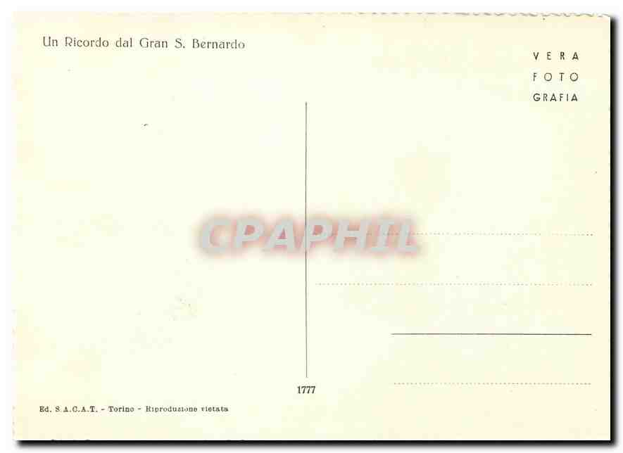 CPM Un Rocirdo sal Gran S Bernardo Chien St Bernard — Back