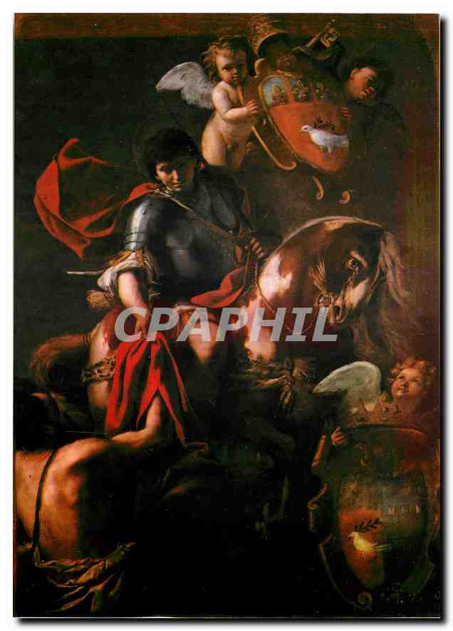 CPM San Martino al Cimino San Martino e il povero (recto) 164 50 Stendardo di Mattia Preti (1613 169