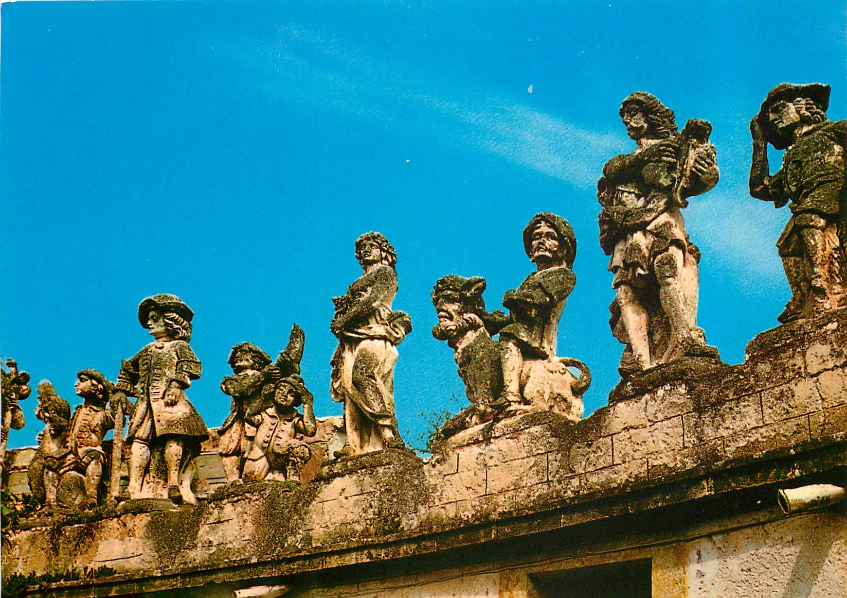 CPM Bagheria (Palermo) Villa Palagonia un groupe de moutres