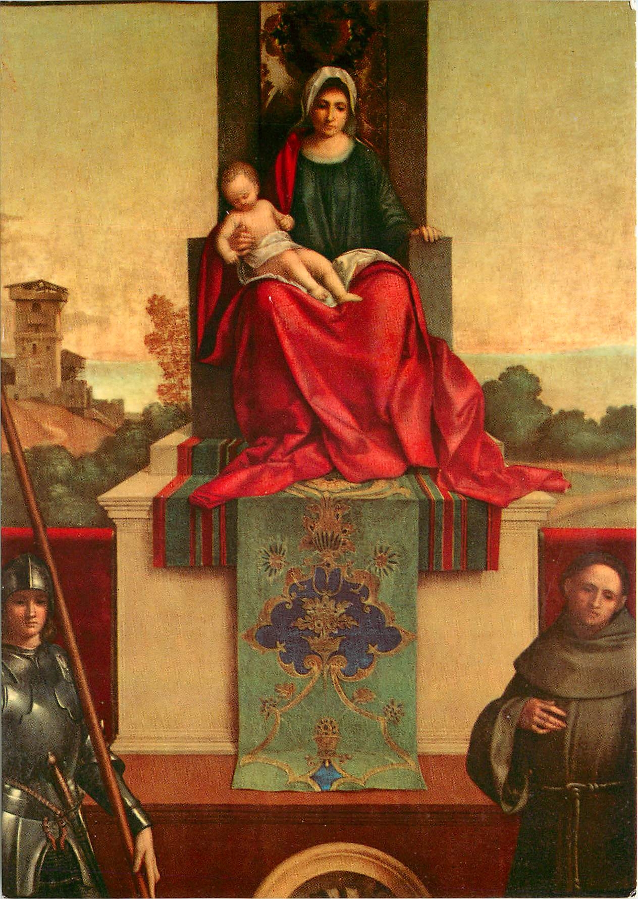 Madonna et les Saints François et Libéral - Giorgio Barbarella dit Giorgione (1478-1510) - Édition réservée