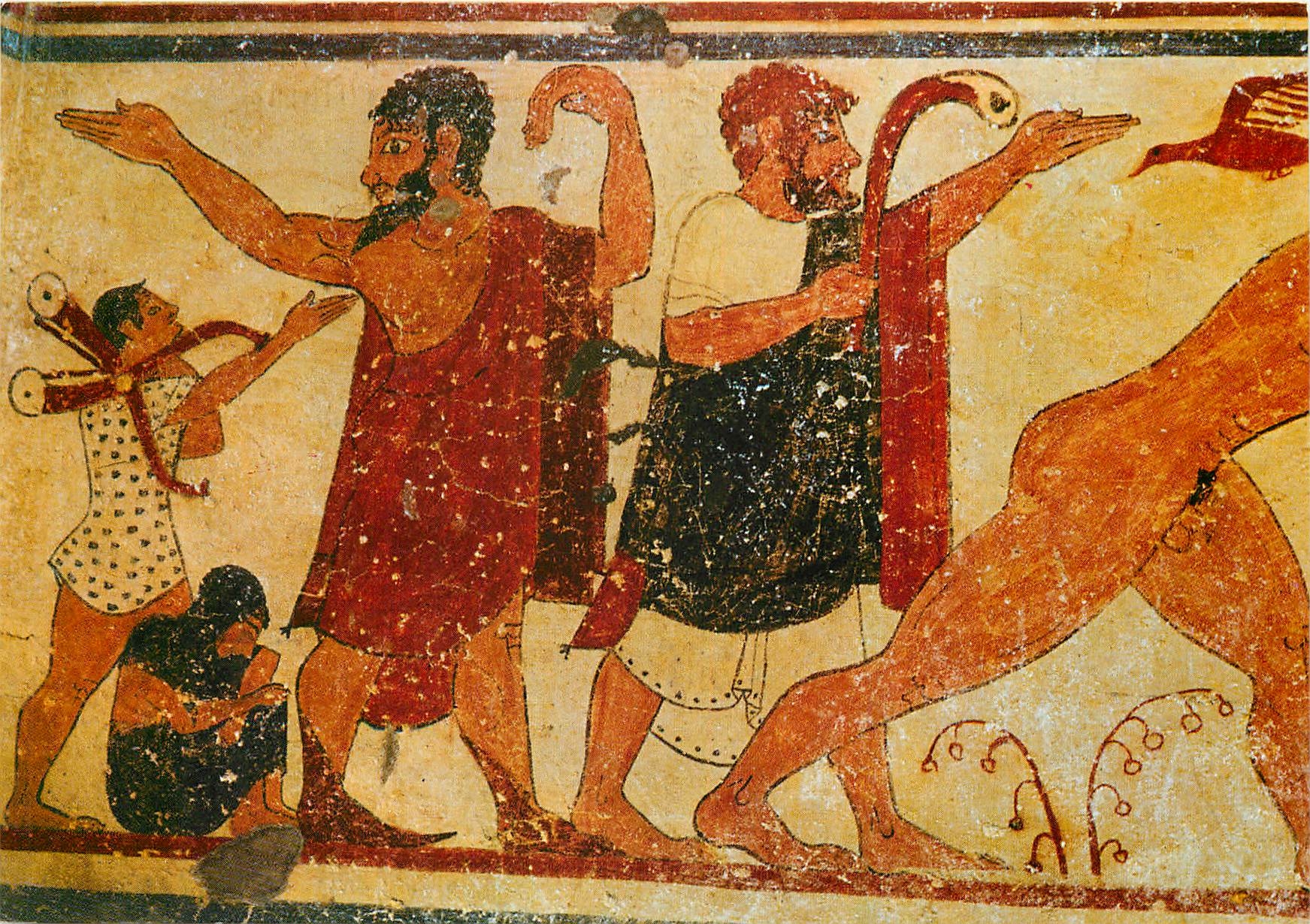 CPM Tarquinia Nacropoli Tombeau des souhait (Particuled)