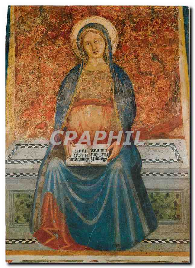 CPM Vicenza Santa Maria di Monte Berico Madone du Magnificat Fresque de Baptiste de Vicenza (XVs)