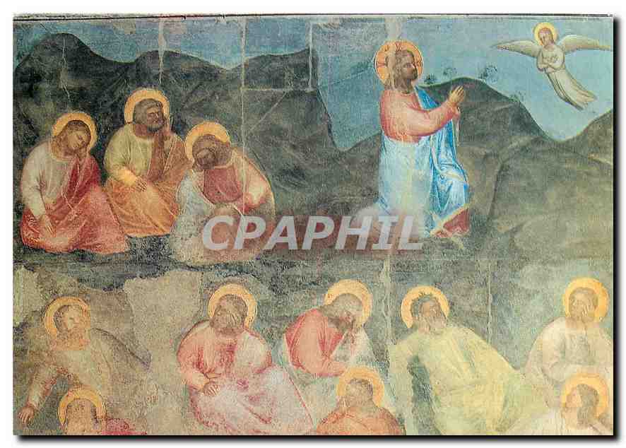 CPM Padova Battistero del Duomo Guisto de Menabuoi Oraison dans le jardin des Oloves