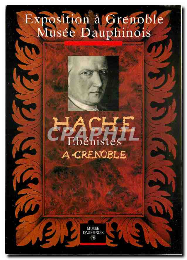 Hache, ébénistes à Grenoble — Exposition au Musée Dauphinois — Affiche Hervé Frumy
