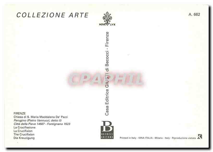 CPM Firenze L Crucifixion — Rückseite