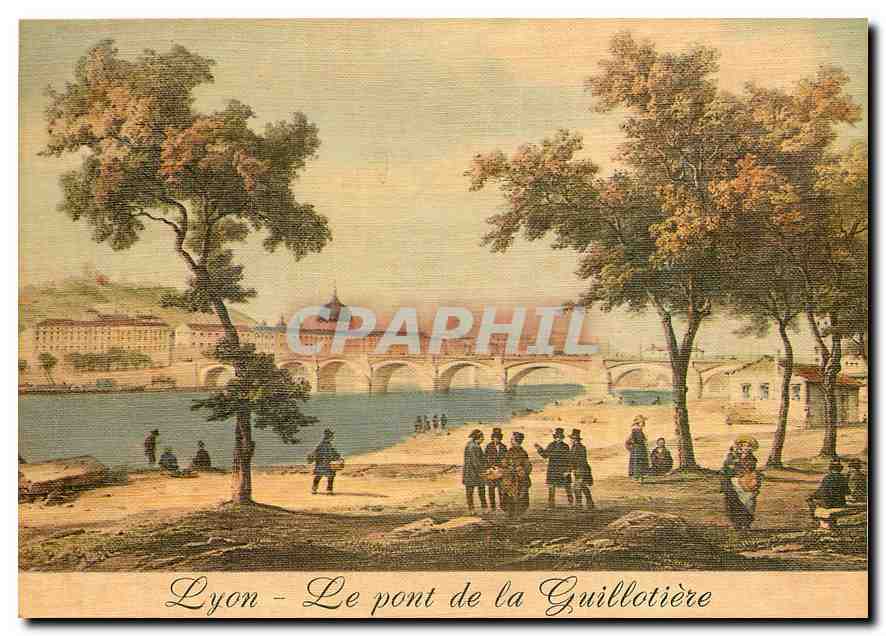CPM Lyon Le pont de la Guillotiere