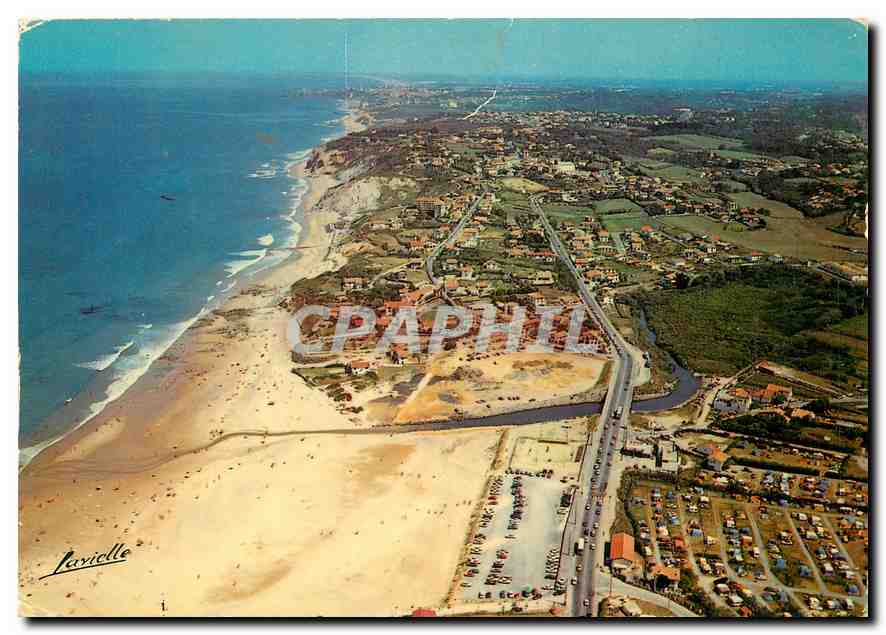 CPM Bidart Vue generale la plage de Louhabia