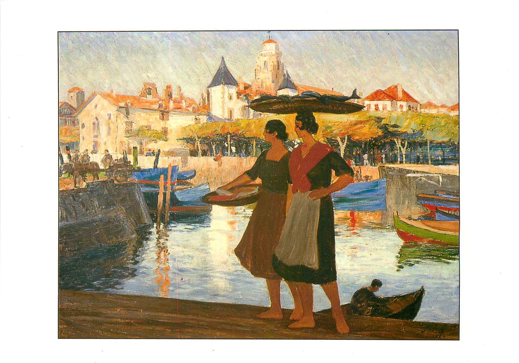 CPM  Saint Jean de Luz (Pyrenees Atl) pecheuses au port de saint jean de Luz
