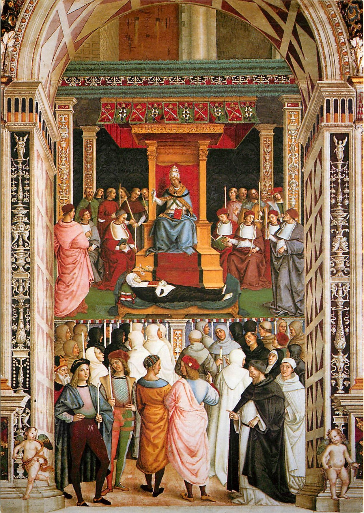 CPM Siena Libreria Piccolomini Canonistion de St Catherine de Sienne