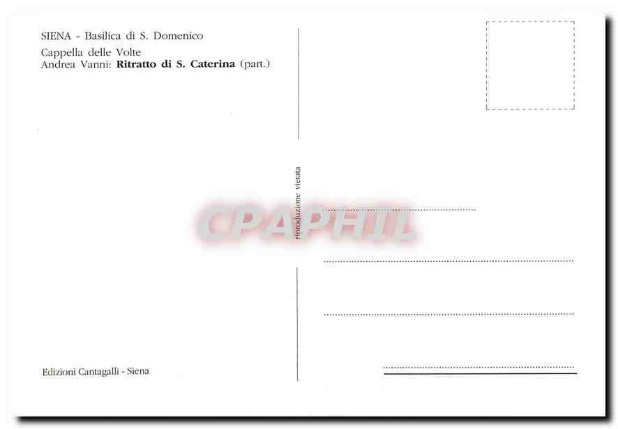 CPM Siena Basilica di S Domenico Cappella delle volte — Rückseite