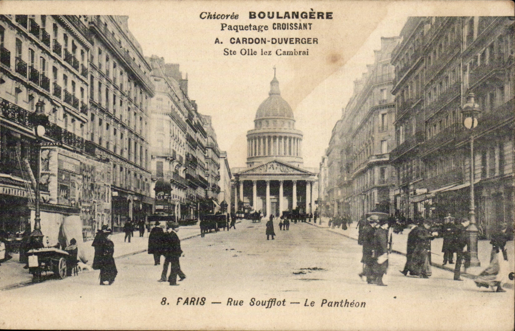 Paris- CPA - Rue Sufflot - Le Pantheon