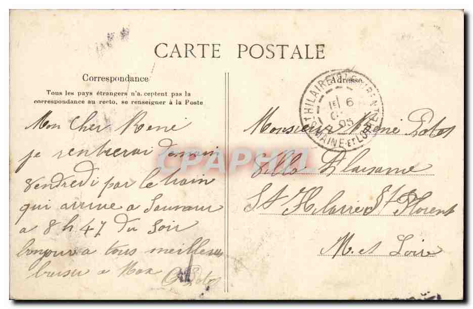 Paris- CPA - Grand Palais - Salon du Mobiliers 1905 — Rückseite