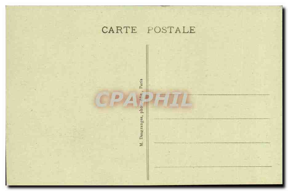 CPA Manufacture nationale des gobelins Diane d'apres Mme Cazin  — Rückseite