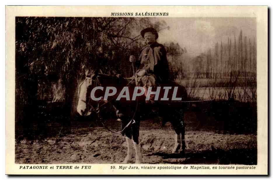 Patagonie et Terre de feu-CPA- Mgr Jara apostotique de Magelian en tournee pastorale