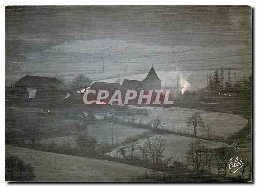 CPM Pays basque Village dans la brume au petit matin 