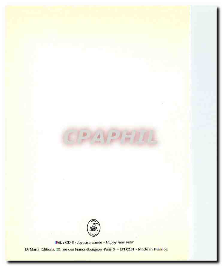 CPM Joyeuse Annee  — Rückseite