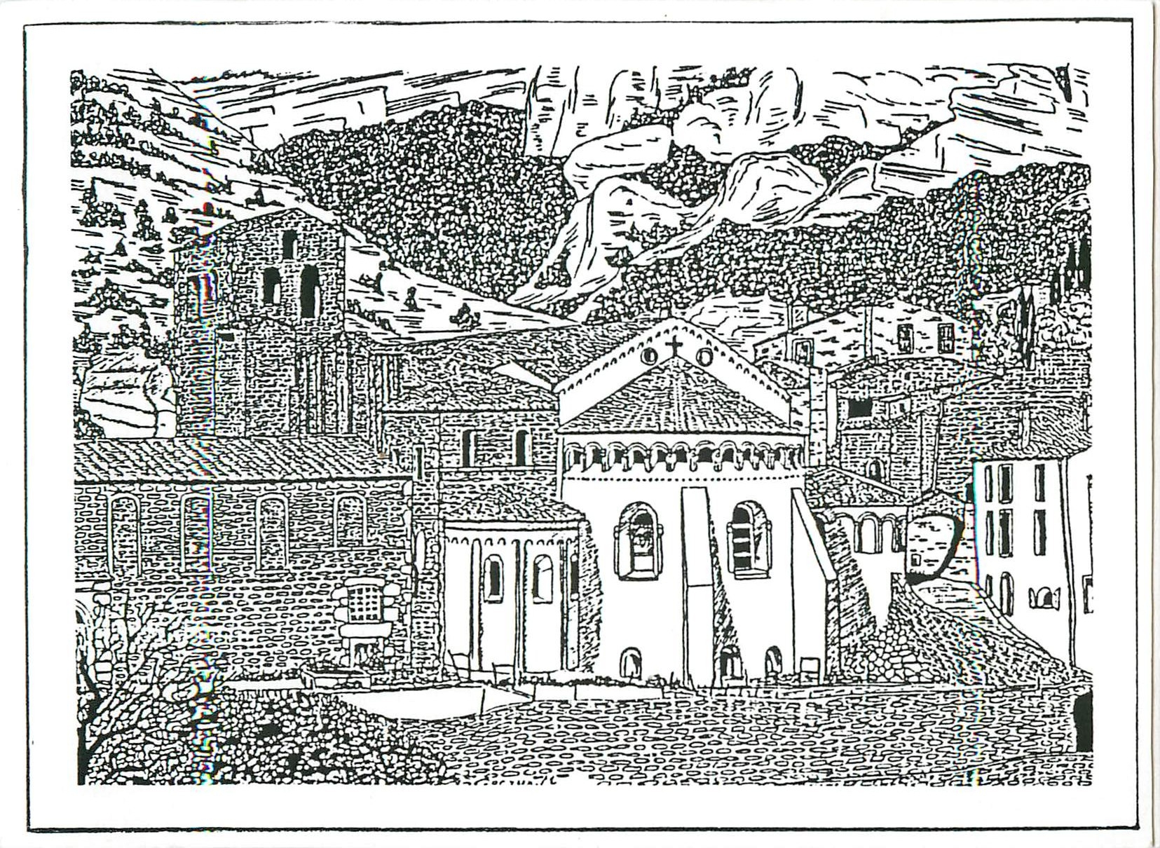 CPM Saint Guilhem le Desert Herault Vue de l'Abbaye 
