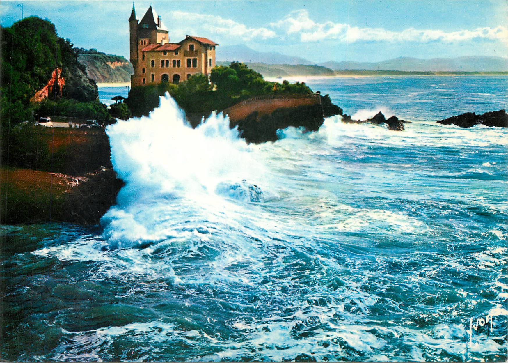Biarritz — Côte d'Argent sur les Rochers du Halde — Éditions Jean-Jauret-Arcuelli