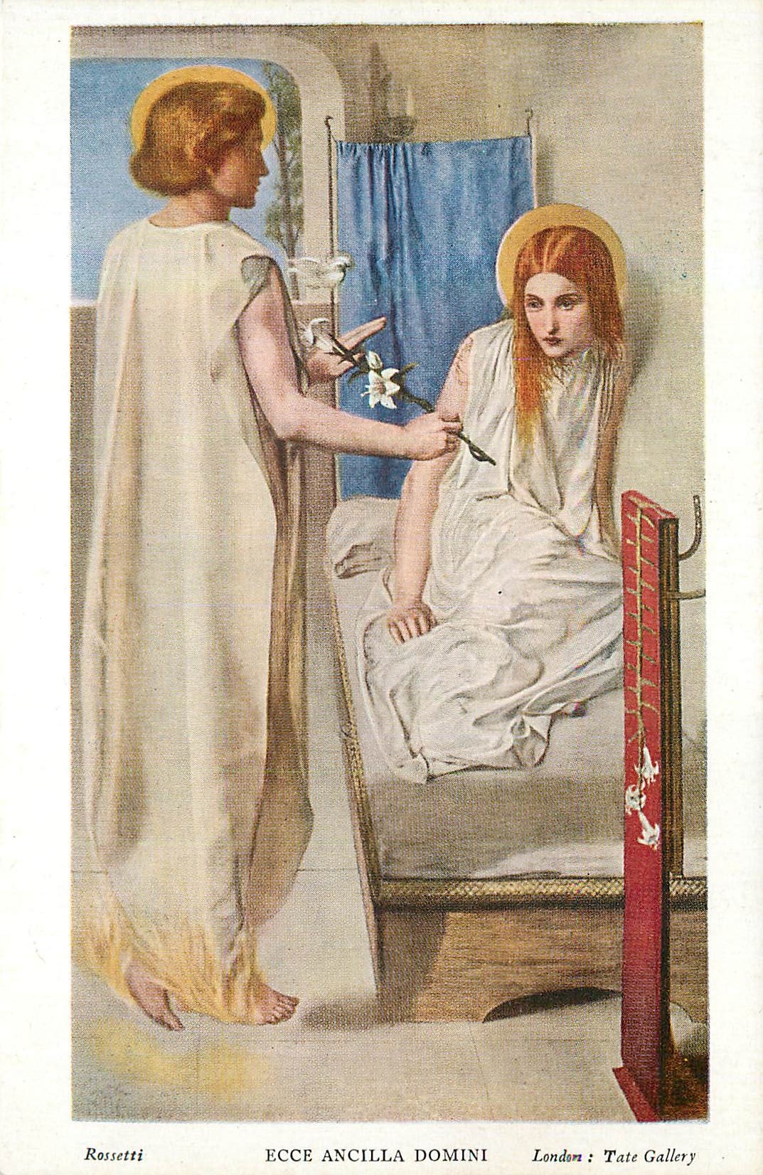 CPM Rossetti Ecce Ancilla Domini London Tate Gallery 
