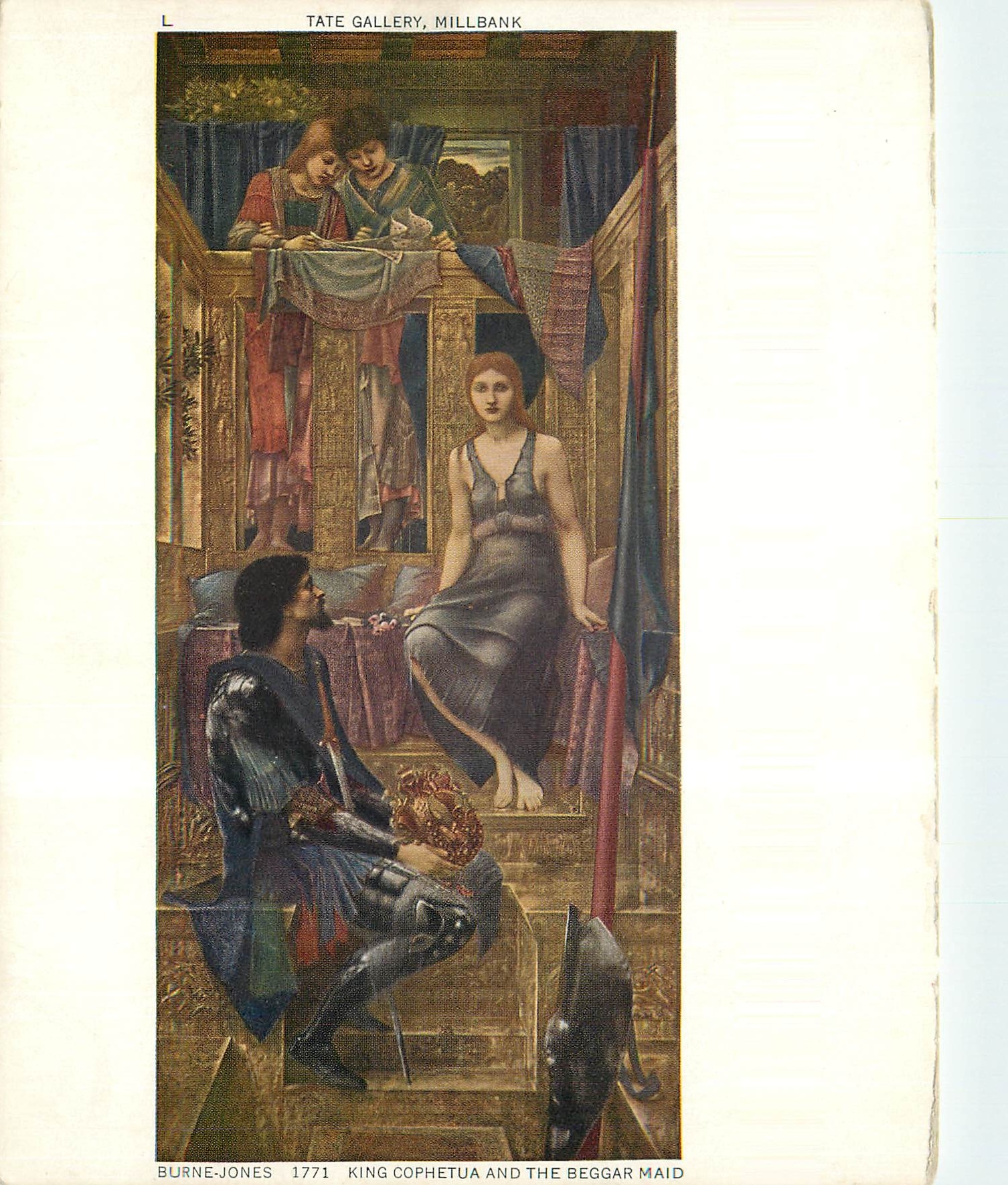 CPM Tate Gallery Millbank Burne Jones King Cophetua and the Beggar Maid 