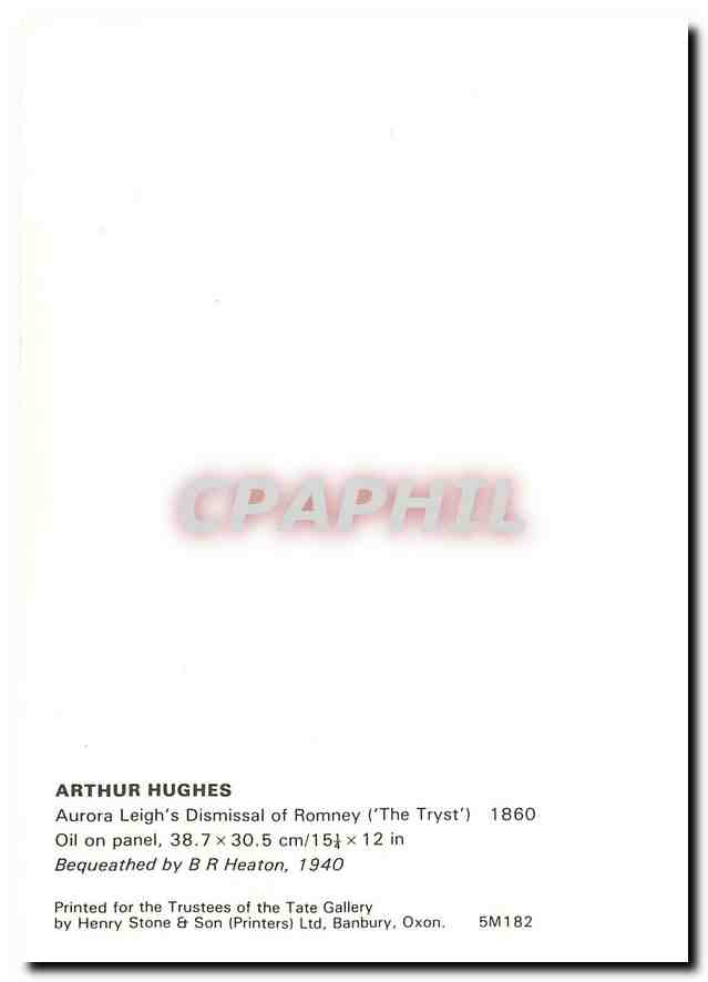 CPM Arthur Hughes Aurora Leigh's Dismissal of Romney  — Verso