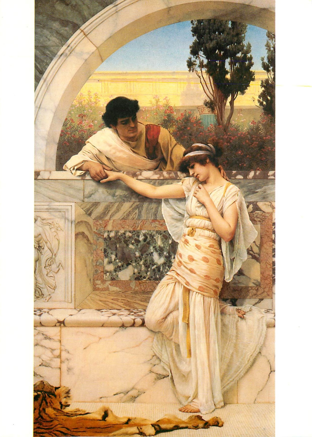 CPM John William Godward Yes or no 1893 Hessisches Landesmuseum Darmstadt 