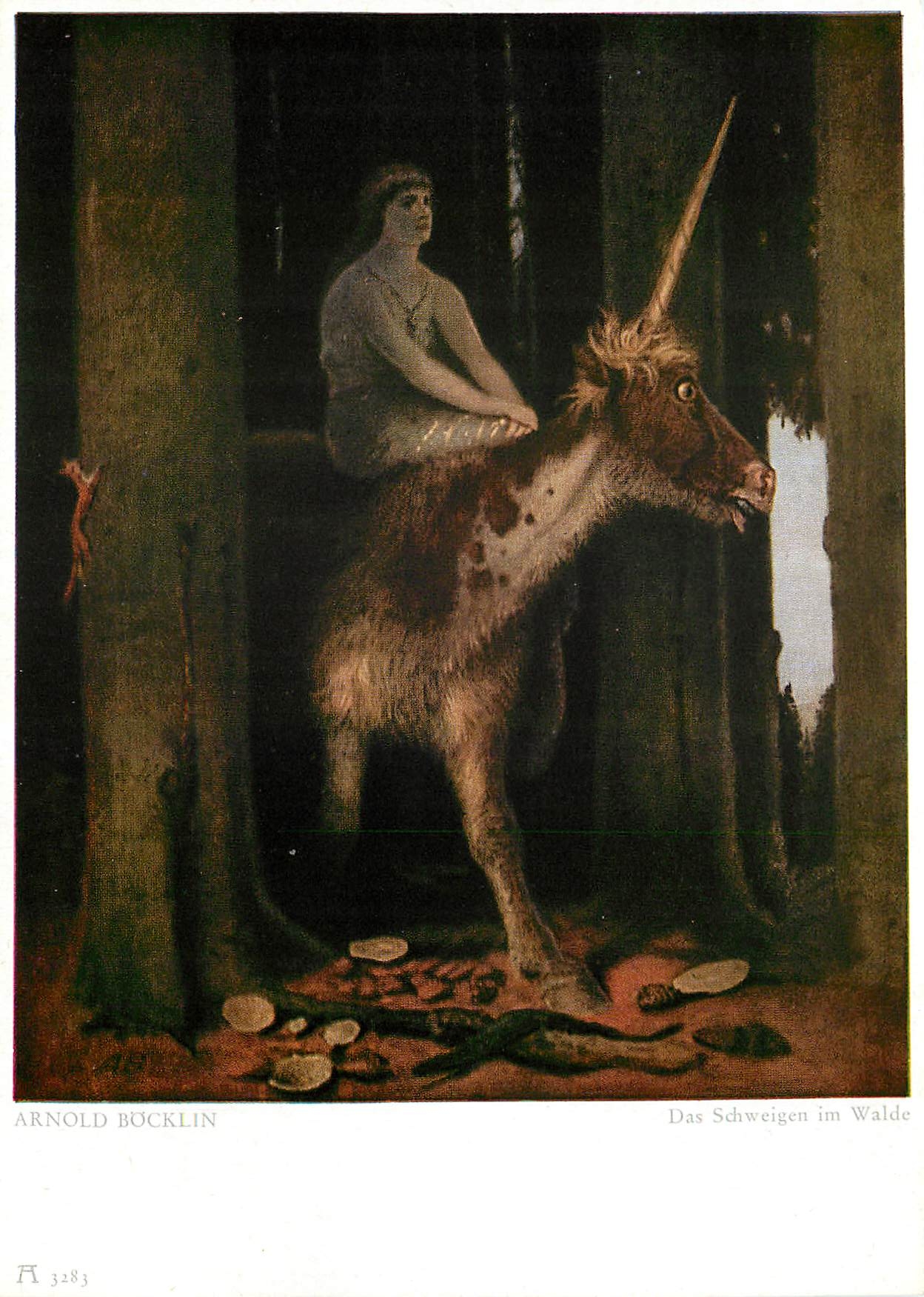 CPM Arnold Bocklin 1827 1901 Des Schweigen im Walde Berlin 