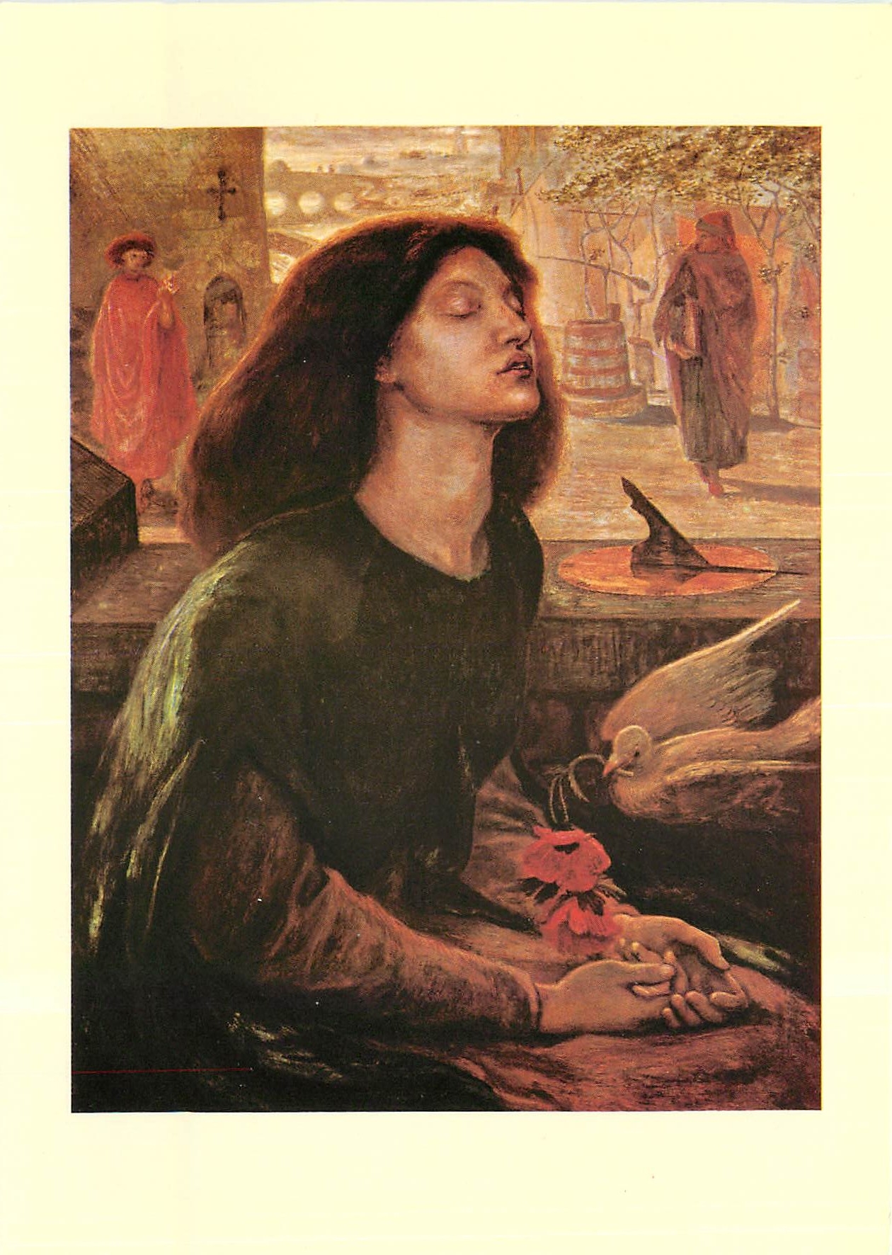 CPM Beata Beatrix Dante Gabriel Rossetti 1828 1882 In the City Museums and Art Gallery Birmingham 