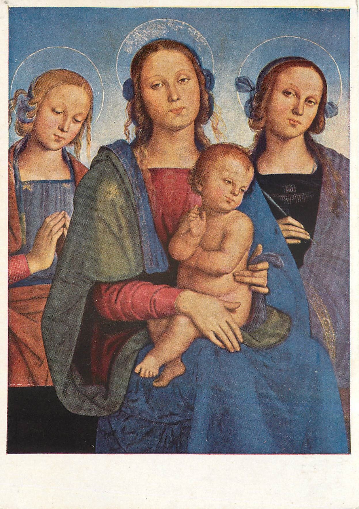 CPM Pietro Vannucci gen Perugino 1450 1523 Maria mit dem Kinde und zwei Heiligen 