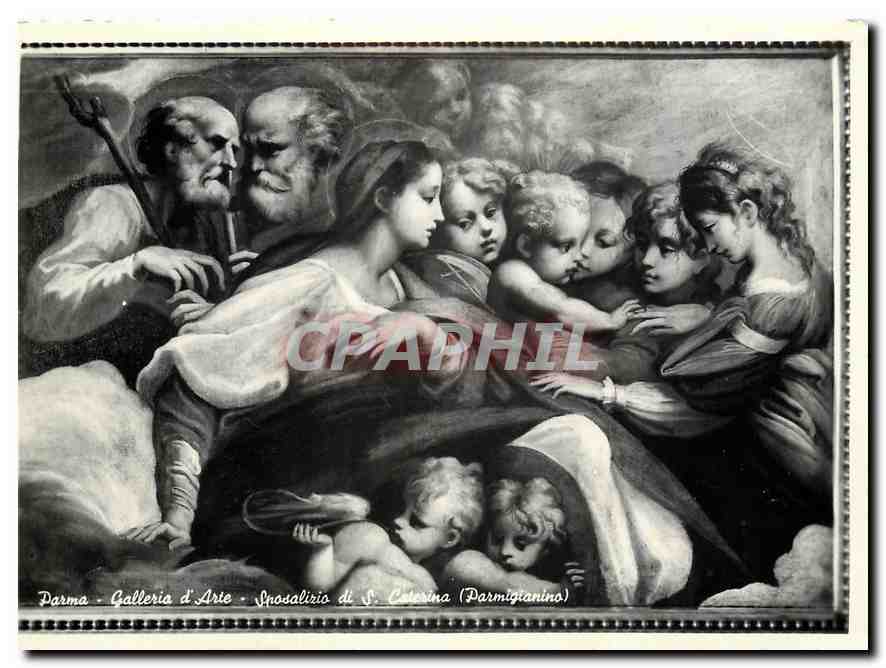 CPM Parma Gelleria d'Arte Sposalirio di S Caterina Parmigianino