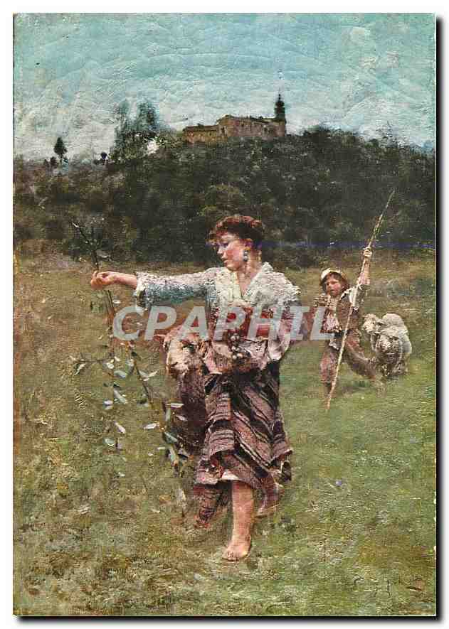 CPM Francesco Paolo Michelli La Pastorella Napoli Museo E Gallerie Nazionali di Capodimonte 