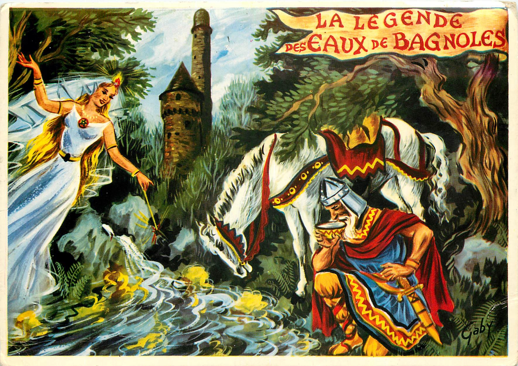 CPM La Legende des Eaux de Bagnoles 