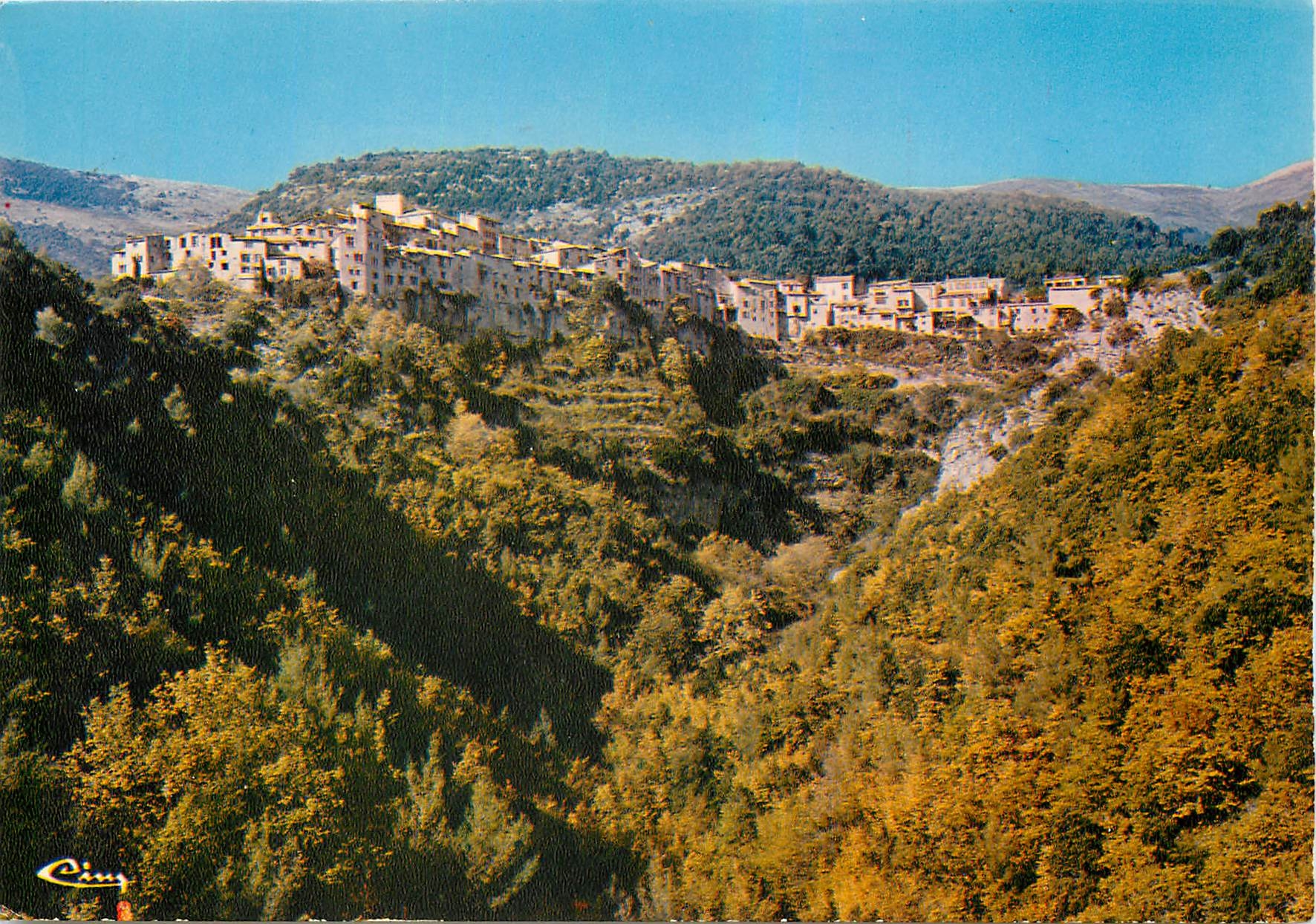 CPM Tourrettes sur Loup Alp Mar Vue generale et le vallon 