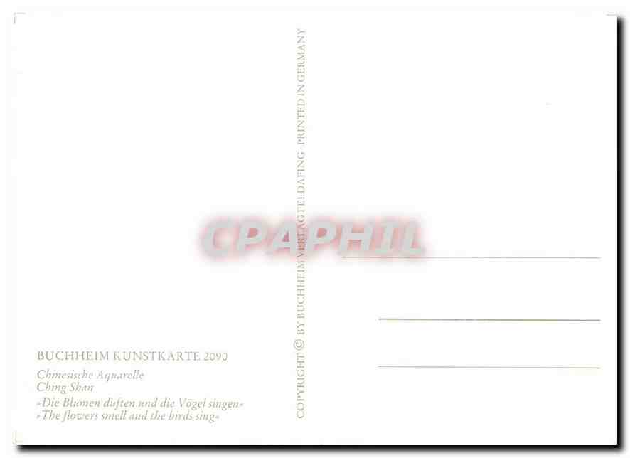 CPM Buchheim Kunstkarte Chinesische Aquarelle Ching Shan  — Back