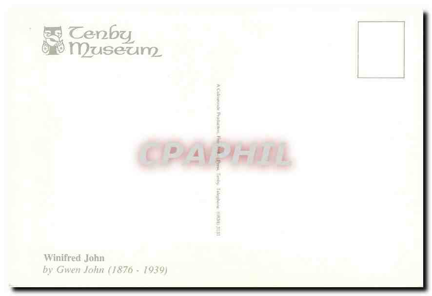 CPM Winifred John by Gwen John 1876 1939  — Rückseite