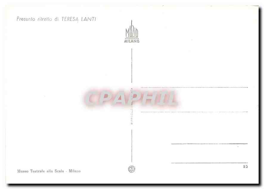 CPM Presunto ritratto di Teresa Lanti  — Verso
