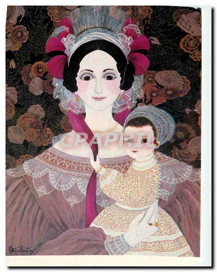 CPM Patricia Barton Le Ruban Musee International d'Art Nail Anatole Jakovsky Nice 
