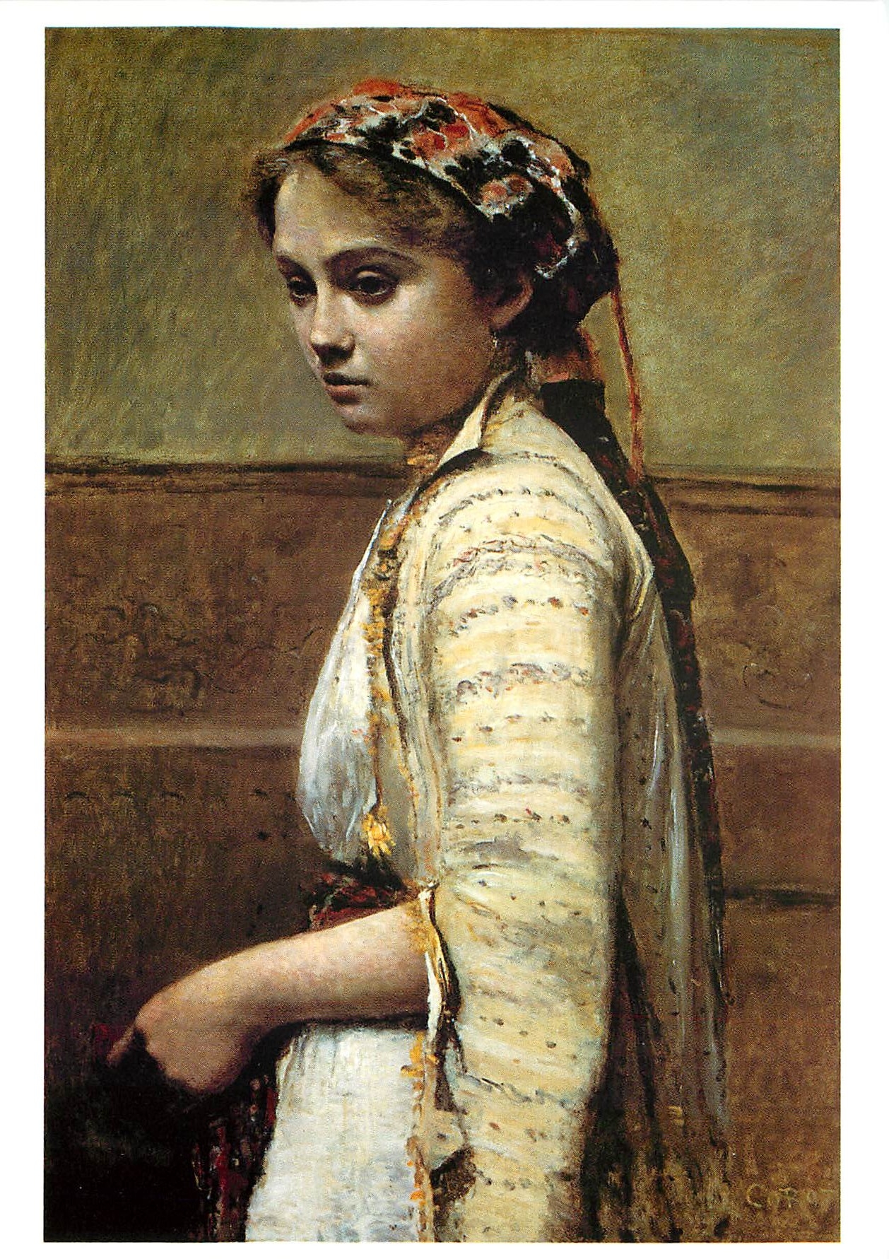 CPM Jean Baptiste Camille Corot 1796 1875 Mademoiselle Dobigny en jeune fille grecque 