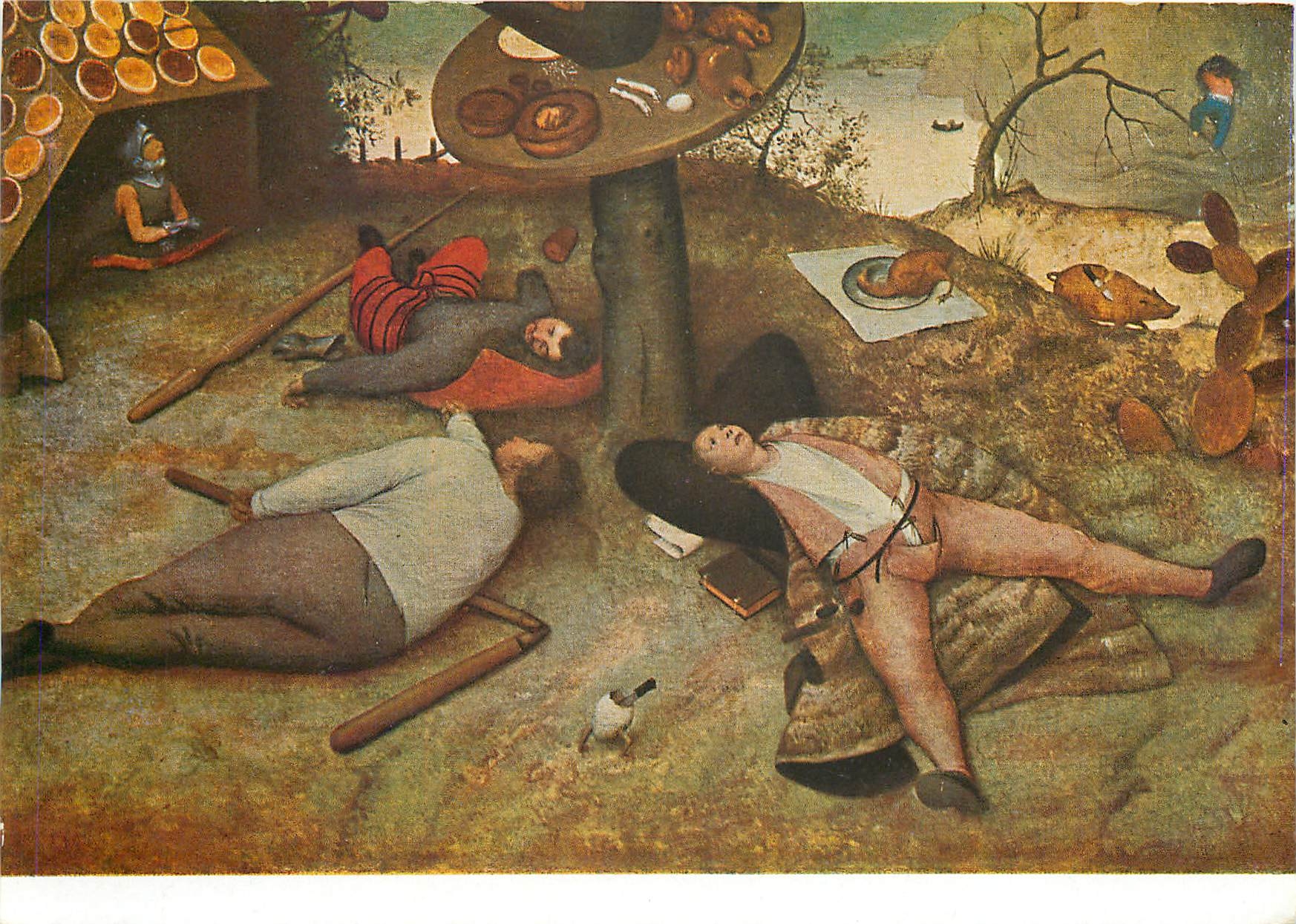 CPM Peter Brueghel 1528 1569 Le pays de Cocagne 