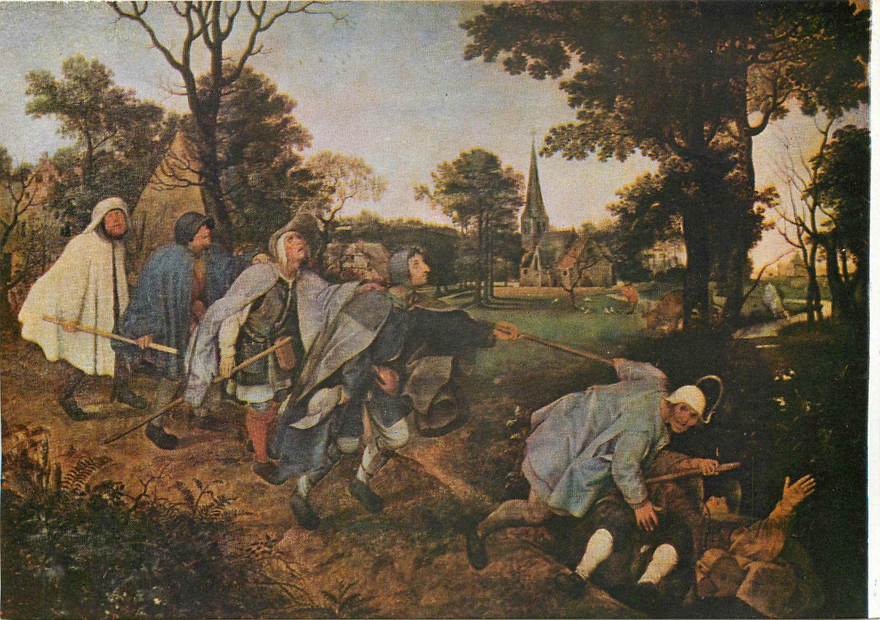 CPM Peeter Brueghel Le Vieux 1528 1569 La Parabole des aveugles 