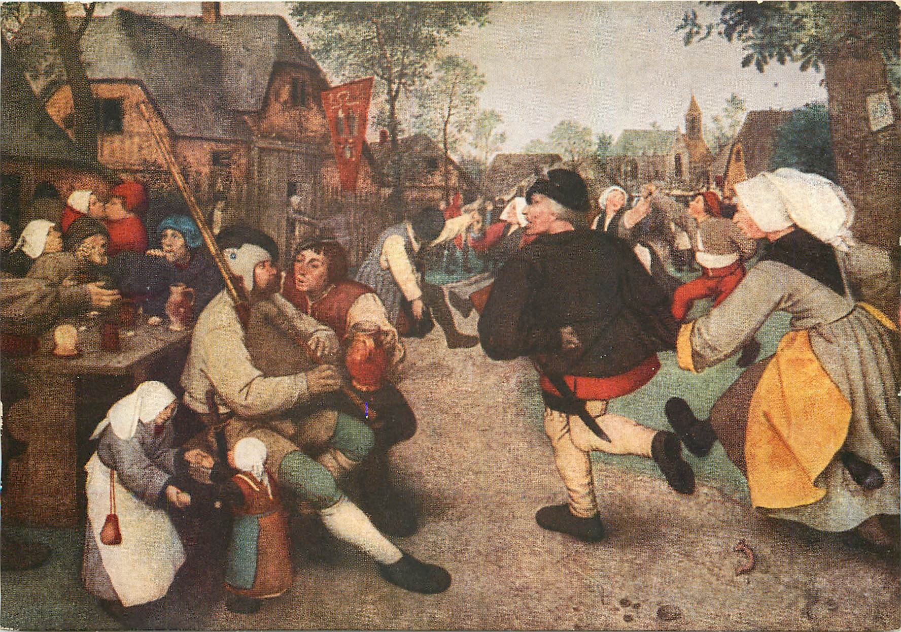 CPM Peter Brueghel 1528 1569 Danse de paysans 