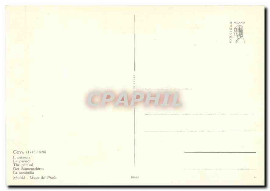 CPM Goya 1746 1825 II parasole  — Verso