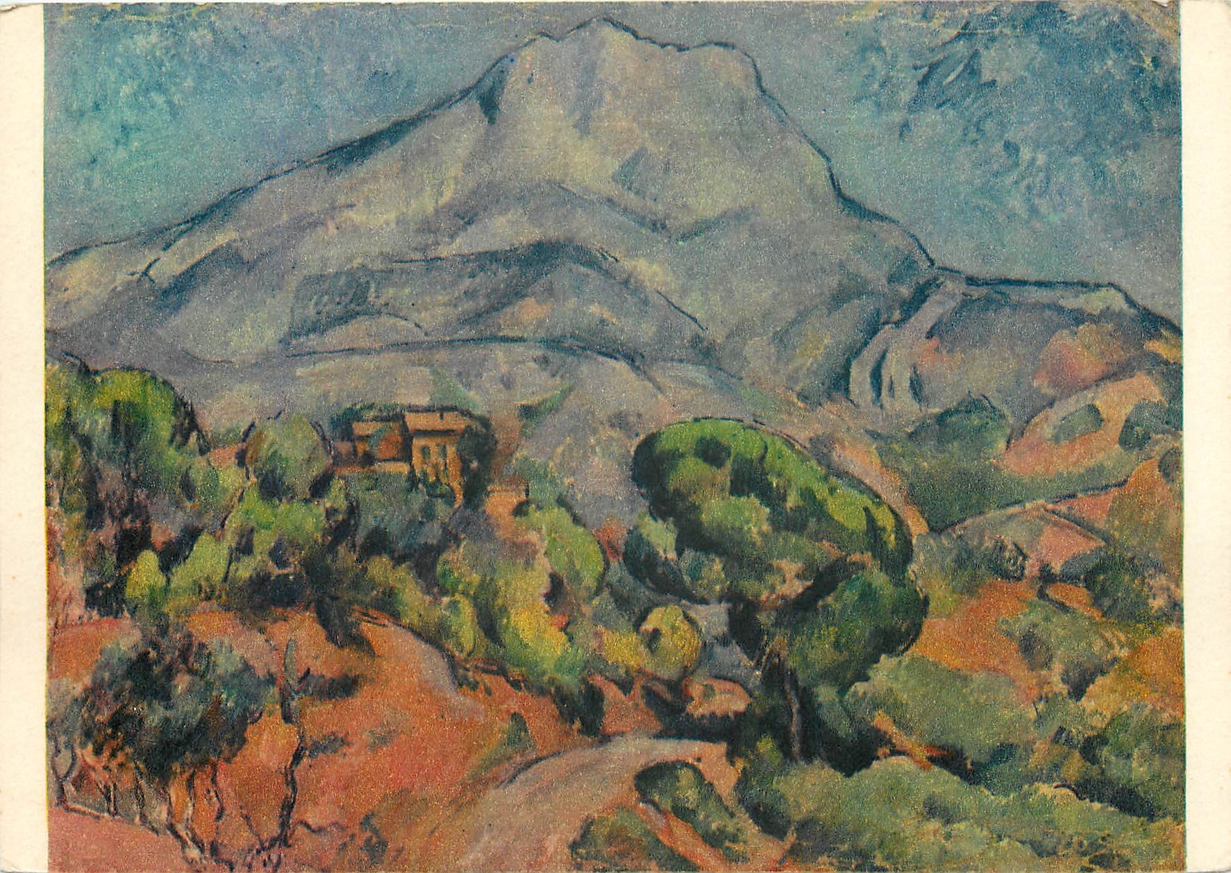 CPM P Cezanne La Montagne Ste Victoire Musee d'Art Occidental de Moscou 