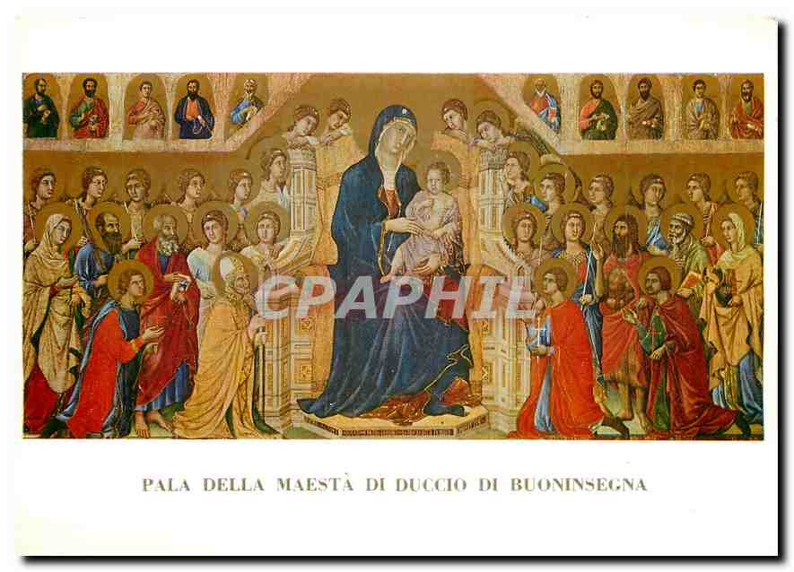 CPM Pala Della Maesta di Duccio di Buoninsegna 