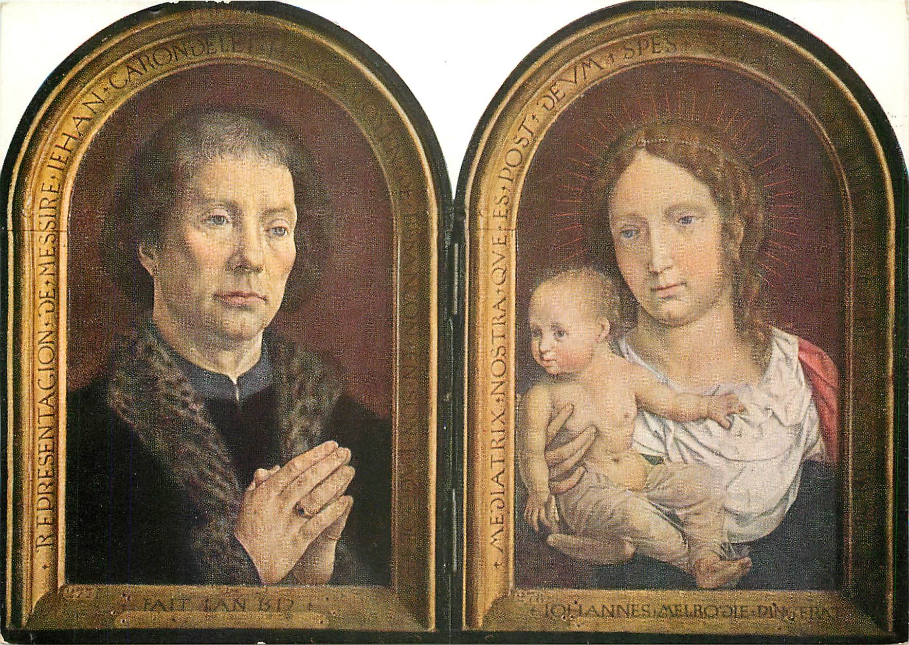 CPM Jan Gossart dit Jan Van Mahuse Diptyque de Jehan Carondelet 